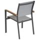 Krzesło ogrodowe składane, antracytowe, 86,5 x 57 x 57,5 cm