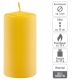 Zestaw świec filarowych, 10 cm, Ø 5 cm, żółte, 8 szt.