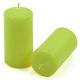 Zestaw świec filarowych, 10 cm, Ø 5 cm, jasnozielone, 8 szt.