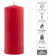 Zestaw słupkowych świec, 25 cm, Ø 10 cm, czerwony, 4 sztuki.