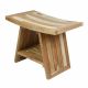 Stołek DIVERO, drewno tekowe, 60 x 35 x 45 cm