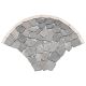 Mozaika z kamienia naturalnego, wachlarz, szary,  0,98 m2