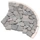 Mozaika z kamienia naturalnego, wachlarz, szary,  0,98 m2