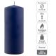 Zestaw słupkowych świec, 25 cm, Ø 10 cm, niebieski, 4 sztuki