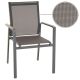 Zestaw krzeseł ogrodowych, szary 4 szt