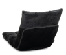 Czarny fotel podłogowy Relax Lounger, welur, 5 pozycji