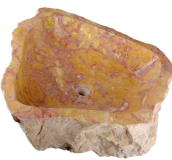 Marmurowa umywalka Savona naturalna 35–40 cm, ręcznie rzeźb.