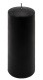 Świece parafinowe czarne 20 cm, 2 szt., bez zapachu, 80h