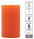 Rustykalne świece pomarańczowe 12 sztuk 6,8x11,5 cm