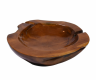 Ręcznie wykonana misa z drewna tekowego 50 cm dekoracyjna
