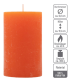 Rustykalne pomarańczowe świece słupkowe 6,8x11,5 cm, 6 szt.