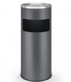 Stojący popielniczka z koszem 17L antracyt stal nierdzewna