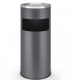 Stojący popielniczka z koszem 17L antracyt stal nierdzewna