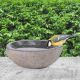 Ogrodowa misa dla ptaków z kamienia naturalnego 23,5 cm