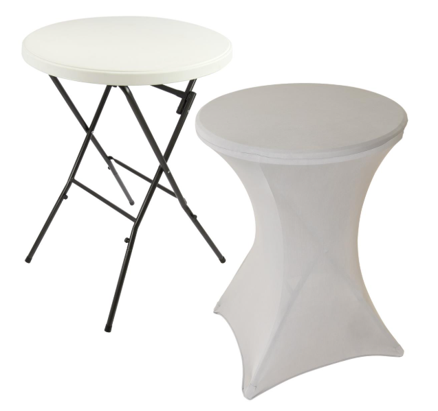 Розкладний барний стіл з сірим покриттям 80х110 см