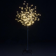 Dekoracyjne LED  drzewo z kwiatami - 1,5 m, ciepła biel