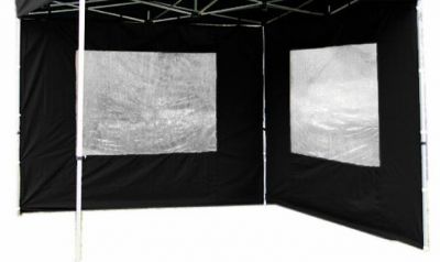 Komplet dwóch ścian do pawilonu PROFI- czarny