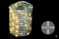 Diled kabel oświetleniowy - 60 LED ciepły biały