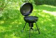 Grill BBQ okrągły ogrodowy na węgiel drzewny