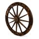 Koło drewniane - stylowa rustykalna dekoracja 90 cm