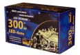 Świąteczny LED łańcuch - 30 m, 300 LED, ciepła biel