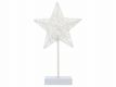 Świąteczna dekoracja - gwiazda na stojaku,40 cm, 10 diod LED