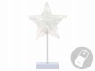 Świąteczna dekoracja - gwiazda na stojaku,40 cm, 10 diod LED