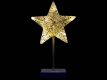 Świąteczna dekoracja - gwiazda na stojaku,40 cm, 10 diod LED