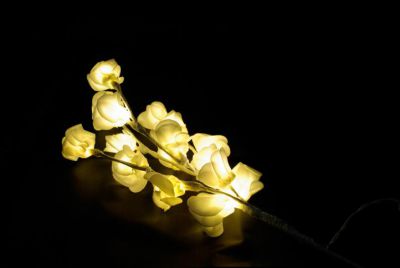 Dekoracja świetlna - Dekoracyjna róża - 16 LED, 45 cm