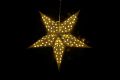 Świąteczna gwiazda z timerem, 60 cm,10 diodami LED, złota