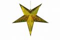 Świąteczna gwiazda z timerem, 60 cm,10 diodami LED, złota