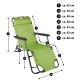 Składany leżak ogrodowy - zielony