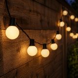 Oświetlenie - łańcuch 20 białych LED ciepło-biała