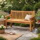 Ławka ogrodowa 2-osobowa drewniana 120 cm