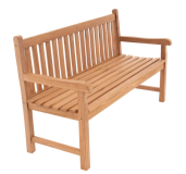 Ławka ogrodowa 3-osobowa drewniana 150 cm