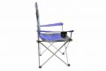 Składane krzesło campingowe wędkarskie Divero Deluxe-granatowo/szare