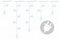Lampki świąteczne 200 LED zimny biały - deszcz– 4 m