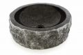 DIVERO umywalka z kamienia naturalnego - czarny marmur