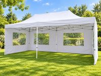 Pawilon ogrodowy rozkładany 3 x 6 m - biały