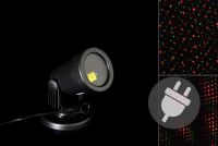 Zewnętrzny projektor LED - czerwony i zielony - zasięg 3 - 12 m