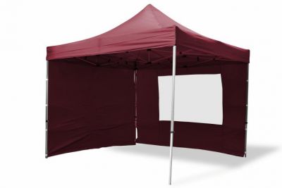 Pawilon ogrodowy PROFI rozkładany 3 x 3 m - winny, 4 ściany