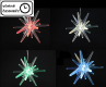 Świetlna LED dekoracja - gwiazda zmieniająca kolor