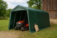 Schron gospodarczy 3,3×4,8 m, zielony, PVC 550 g/m²