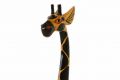 Drewniana Ghana żyrafa - ciemne drewno 21 x 15 x 120 cm