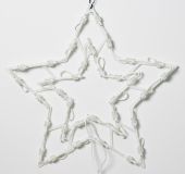 Świąteczna dekoracja LED w oknie - Gwiazda - 40 cm