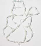 Świąteczna dekoracja LED w oknie - Bałwan - 40 cm