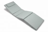 Poduszka na leżak ogrodowy - jasnoszara