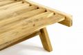 Składany leżak z  teakowego drewna DIVERO