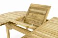 Zestaw ogrodowy DIVERO z drewna tekowego - stół + 4 krzesła