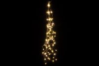 Świąteczna dekoracja świetlna- zszywki, 100 LED, ciepła biel